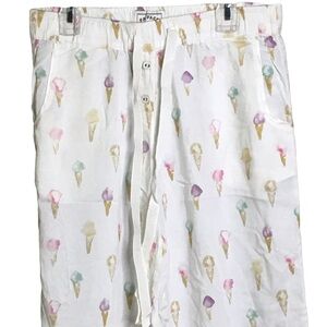 Fat Face Lounge Pants Ice Cream Pattern Size Small
